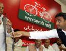 Tears, verbal spats, scuffles mar SP meet called by Mulayam