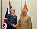 Modi meets new UK PM Theresa May