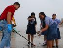 After the immersion, Mumbaikars join hands to clean beaches