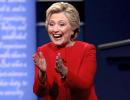 Hillary draws first blood in presidential debate