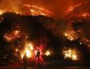 'It burns and it keeps burning': Wildfires blaze across California