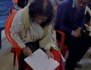 Manipur polls: Irom Sharmila cycles 20 km to file nomination