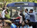 ABVP, AISA clash at DU College; many, including cops, injured