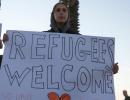 'Refugees welcome here': Protesters rally across US