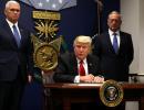 Signed immigration order to keep terrorists out: Trump