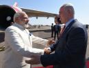 A flower called Modi, Holocaust memorial: PM takes it all in on Day 1