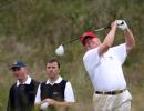 Teeing off like Trump! US president's golf clubs up for auction