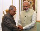 PHOTOS: PM Modi hosts farewell dinner for Pranab