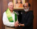 Malaysian PM Razak meets Rajinikatnh on Chennai visit