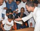 Denied entry to town, Rahul meets clash victims at Saharanpur border