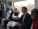 PM Modi inaugurates Hyderabad metro, takes first ride