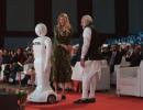 Mitra, the robot, steals the show from NaMo, Ivanka