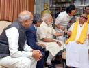 Why did Modi meet Karunanidhi?