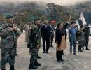 Defence minister teaches PLA soldiers 'Namaste' at Nathu La