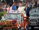 PHOTOS: Modi's Ahmedabad darshan for Abe