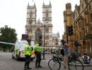 British Parliament crash: Man held on suspicion of terror offences