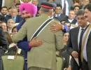 'Hugging the Pakistani army chief is anti-national'