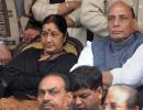 Amid BJP's silence Rajnath supports Sushma over trolling