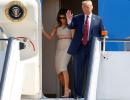 The Donald is here! Trump arrives in London on maiden visit to UK