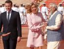 Bonjour Macron! French president's day out in New Delhi