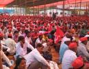 PHOTOS: Protesting farmers turn Mumbai's Azad maidan red