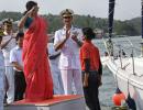 PHOTOS: Navy girls reach home after travelling around globe