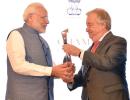 PM Modi receives UN's Champions of the Earth Award