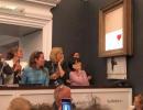 Banksy painting 'shreds itself' after being sold for $1.4 million