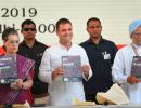 Cong releases manifesto; jobs, NYAY, farmers top focus