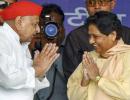 Sharing a stage, Mulayam & Mayawati praise each other