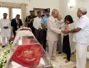 PHOTOS: Prez, PM, Sonia pay tributes to Sushma