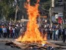 Army deployed in Assam; stones pelted at CM's home