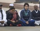 Priyanka leads Congress protest over Jamia incident