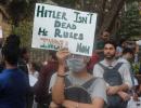 Hitler isn't dead: Creative posters at Mumbai protests