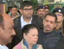 Vadra, mother appear before ED in Jaipur in Bikaner case probe