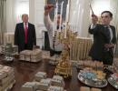 He's lovin' it: Trump serves up fast food feast at White House