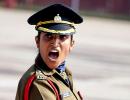 The 1st woman to lead an all-male marching contingent on R-Day