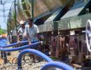 Water train brings hope to parched Chennai