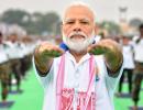 PHOTOS: Modi leads the way at Yoga Day event