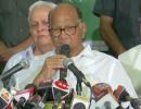 'Will sit in Oppn': Pawar rules out tie-up with Sena