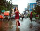 Girl strikes a pose in flooded Patna, breaks internet