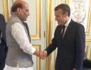 Rajnath meets Macron, discusses Indo-French ties