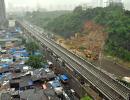 PHOTOS: Landslide on WEH after heavy rain in Mumbai