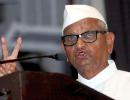 Anna Hazare on fast to support farmers