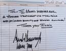 In visitors' book, Trump calls Taj 'awe-inspiring'