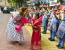 Melania gets her dose of happiness at Delhi school