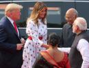 Trump gets ceremonial welcome at Rashtrapati Bhavan