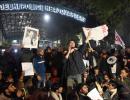 Protest outside Delhi Police HQ after JNU violence