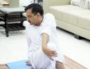 From Prez to Kejriwal... Netas mark Yoga Day at home