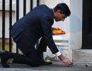 Rishi Sunak lights diyas on Downing Street for Diwali